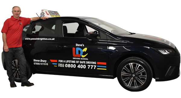Steve Drury's driving school car